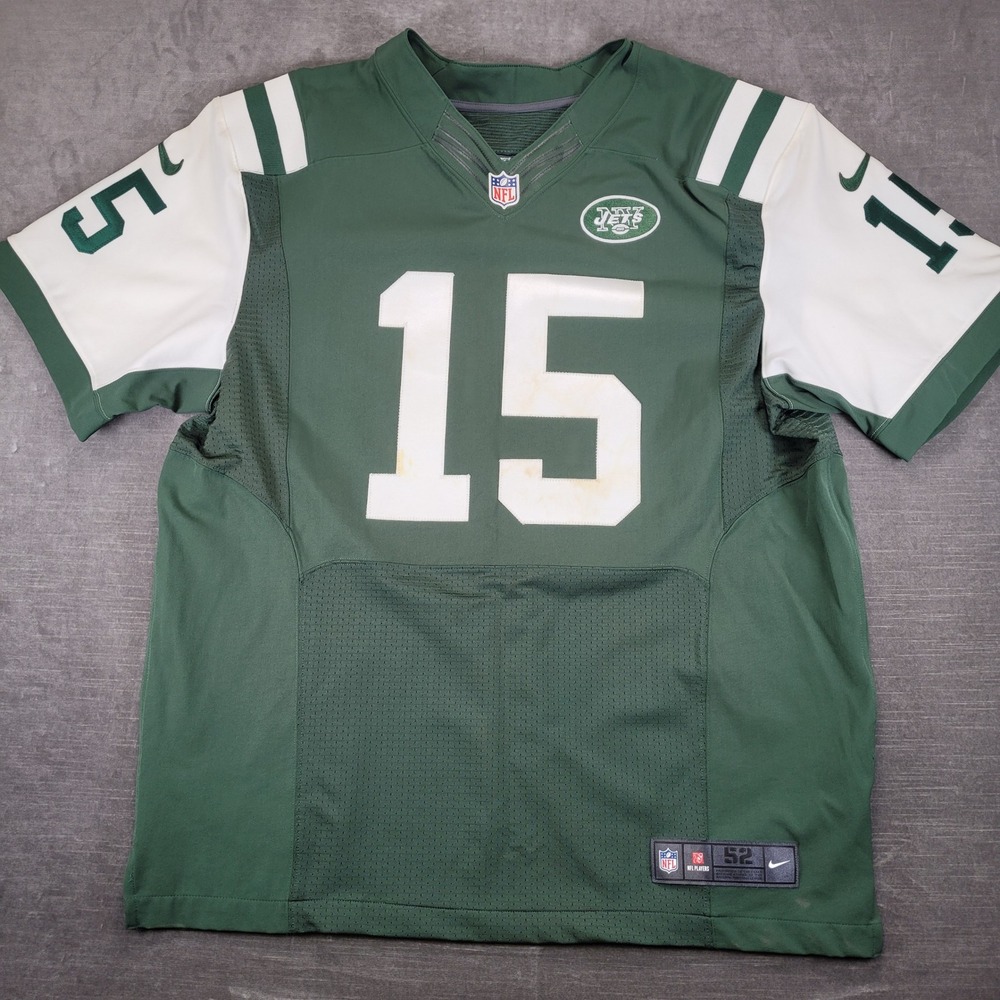 Vintage Nike Brandon Marshall‎ NY Jets Jersey Green Size 52 Stitched Sewn